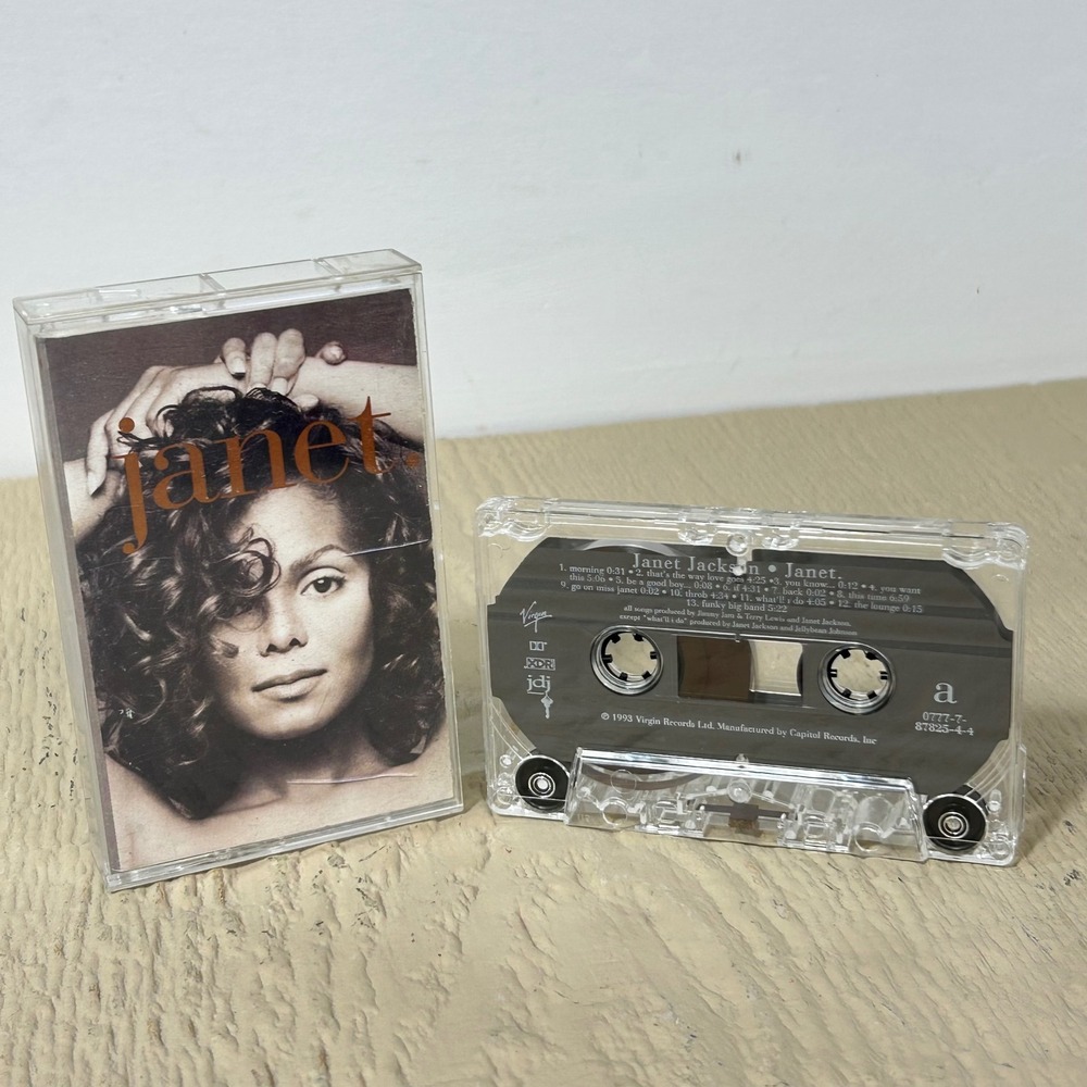 Janet Jackson Janet Cassette Tape 1993 Virgin Records‎ R&B Pop Vintage Music